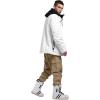 GSOU SNOW Womens Ski Pants Mens Snowboard Pants Waterproof Snow Pants for Winter Outdoor Sport Warm(Beige-2)