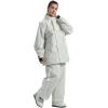 GSOU SNOW Womens Ski Pants Mens Snowboard Pants Waterproof Snow Pants for Winter Outdoor Sport Warm(Beige-4)