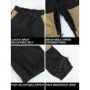 GSOU SNOW Womens Ski Pants Mens Snowboard Pants Waterproof Snow Pants for Winter Outdoor Sport Warm(Black)