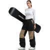 GSOU SNOW Womens Ski Pants Mens Snowboard Pants Waterproof Snow Pants for Winter Outdoor Sport Warm(Black)