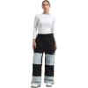 GSOU SNOW Womens Ski Pants Mens Snowboard Pants Waterproof Snow Pants for Winter Outdoor Sport Warm(Black Light Gray)