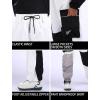 GSOU SNOW Womens Ski Pants Mens Snowboard Pants Waterproof Snow Pants for Winter Outdoor Sport Warm(Black White)