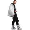 GSOU SNOW Womens Ski Pants Mens Snowboard Pants Waterproof Snow Pants for Winter Outdoor Sport Warm(Black-13)