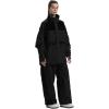 GSOU SNOW Womens Ski Pants Mens Snowboard Pants Waterproof Snow Pants for Winter Outdoor Sport Warm(Black-14)