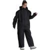GSOU SNOW Womens Ski Pants Mens Snowboard Pants Waterproof Snow Pants for Winter Outdoor Sport Warm(Black-15)