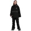GSOU SNOW Womens Ski Pants Mens Snowboard Pants Waterproof Snow Pants for Winter Outdoor Sport Warm(Black-6)