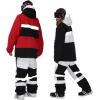 GSOU SNOW Womens Ski Pants Mens Snowboard Pants Waterproof Snow Pants for Winter Outdoor Sport Warm(Black-8)