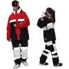GSOU SNOW Womens Ski Pants Mens Snowboard Pants Waterproof Snow Pants for Winter Outdoor Sport Warm(Black-8)