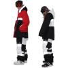 GSOU SNOW Womens Ski Pants Mens Snowboard Pants Waterproof Snow Pants for Winter Outdoor Sport Warm(Black-8)