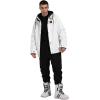 GSOU SNOW Womens Ski Pants Mens Snowboard Pants Waterproof Snow Pants for Winter Outdoor Sport Warm(Black-9)