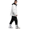 GSOU SNOW Womens Ski Pants Mens Snowboard Pants Waterproof Snow Pants for Winter Outdoor Sport Warm(Black-9)