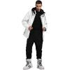 GSOU SNOW Womens Ski Pants Mens Snowboard Pants Waterproof Snow Pants for Winter Outdoor Sport Warm(Black-9)