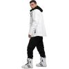 GSOU SNOW Womens Ski Pants Mens Snowboard Pants Waterproof Snow Pants for Winter Outdoor Sport Warm(Black-9)