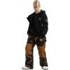 GSOU SNOW Womens Ski Pants Mens Snowboard Pants Waterproof Snow Pants for Winter Outdoor Sport Warm(Coffee-1)