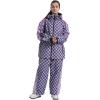 GSOU SNOW Womens Ski Pants Mens Snowboard Pants Waterproof Snow Pants for Winter Outdoor Sport Warm(Purple-1)