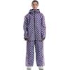 GSOU SNOW Womens Ski Pants Mens Snowboard Pants Waterproof Snow Pants for Winter Outdoor Sport Warm(Purple-1)