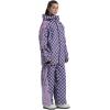 GSOU SNOW Womens Ski Pants Mens Snowboard Pants Waterproof Snow Pants for Winter Outdoor Sport Warm(Purple-1)