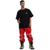 GSOU SNOW Womens Ski Pants Mens Snowboard Pants Waterproof Snow Pants for Winter Outdoor Sport Warm(Red)