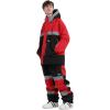 GSOU SNOW Womens Ski Pants Mens Snowboard Pants Waterproof Snow Pants for Winter Outdoor Sport Warm(Red-1)