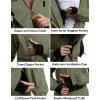 GSOU SNOW Womens Ski Suit One Piece Snow Suit Asymmetric Design Utility Jumpsuit Jacket Waterproof Insulated for Snow Sports(Army Green)