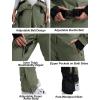 GSOU SNOW Womens Ski Suit One Piece Snow Suit Asymmetric Design Utility Jumpsuit Jacket Waterproof Insulated for Snow Sports(Army Green)