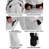 GSOU SNOW Womens Ski Suit One Piece Snow Suit Asymmetric Design Utility Jumpsuit Jacket Waterproof Insulated for Snow Sports(Off-white)