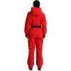 GSOU SNOW Womens Ski Suit One Piece Snow Suit Asymmetric Design Utility Jumpsuit Jacket Waterproof Insulated for Snow Sports(Red)