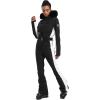 GSOU SNOW Womens Ski Suit One Piece Snowsuit Snowboard Slim Insulated Jumpsuit Jacket Waterproof Windproof for Outdoor Sports(Black 1)