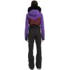 GSOU SNOW Womens Ski Suit One Piece Snowsuit Snowboard Slim Insulated Jumpsuit Jacket Waterproof Windproof for Outdoor Sports(Black Purple)