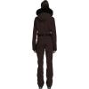 GSOU SNOW Womens Ski Suit One Piece Snowsuit Snowboard Slim Insulated Jumpsuit Jacket Waterproof Windproof for Outdoor Sports(Dark Khaki)