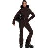 GSOU SNOW Womens Ski Suit One Piece Snowsuit Snowboard Slim Insulated Jumpsuit Jacket Waterproof Windproof for Outdoor Sports(Dark Khaki)