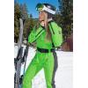 GSOU SNOW Womens Ski Suit One Piece Snowsuit Snowboard Slim Insulated Jumpsuit Jacket Waterproof Windproof for Outdoor Sports(Green)