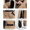 GSOU SNOW Womens Ski Suit One Piece Snowsuit Snowboard Slim Insulated Jumpsuit Jacket Waterproof Windproof for Outdoor Sports(Khaki 1)