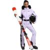 GSOU SNOW Womens Ski Suit One Piece Snowsuit Snowboard Slim Insulated Jumpsuit Jacket Waterproof Windproof for Outdoor Sports(Purple 1)