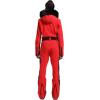 GSOU SNOW Womens Ski Suit One Piece Snowsuit Snowboard Slim Insulated Jumpsuit Jacket Waterproof Windproof for Outdoor Sports(Red Black)