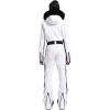 GSOU SNOW Womens Ski Suit One Piece Snowsuit Snowboard Slim Insulated Jumpsuit Jacket Waterproof Windproof for Outdoor Sports(White)