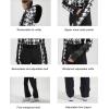 GSOU SNOW Womens Ski Suit One Piece Snowsuit Snowboard Slim Insulated Jumpsuit Jacket Waterproof Windproof for Outdoor Sports(White Black)