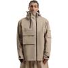 GSOU SNOW Men Ski Jacket Snowboard Waterproof Baggy Snow Coat Warm Winter Sport Hooded(Khaki 1)