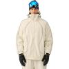 GSOU SNOW Men Ski Jacket Women Baggy Snowboard Jacket Snow Coat Mountain Jacket Hooded Waterproof Windproof Reflective Strip(Beige)