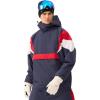 GSOU SNOW Men’s Baggy Snowboard Jackets Waterproof Ski Jacket Women Insulated Pullover 2L Snow Coat(Navy+red)