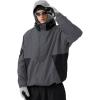 GSOU SNOW Mens Womens Ski Jacket Baggy Snowboard Coat Waterproof Insulated Snow Hoodie For Winter Outdoor Sports Loose Fit