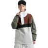GSOU SNOW Ski Jacket Waterproof Windproof Snowboarding Men Women Insulated Warm Fabric(Black Brown)