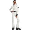 GSOU SNOW Ski Suit Women Snowsuit Slim One Piece Jumpsuit Snow Jackets Waterproof Winter Windproof Outdoor Sports Warm(Beige)