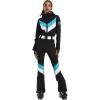 GSOU SNOW Ski Suit Women Snowsuit Slim One Piece Jumpsuit Snow Jackets Waterproof Winter Windproof Outdoor Sports Warm(Black 1)