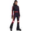 GSOU SNOW Ski Suit Women Snowsuit Slim One Piece Jumpsuit Snow Jackets Waterproof Winter Windproof Outdoor Sports Warm(Navy Blue 1)