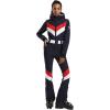 GSOU SNOW Ski Suit Women Snowsuit Slim One Piece Jumpsuit Snow Jackets Waterproof Winter Windproof Outdoor Sports Warm(Navy Blue)