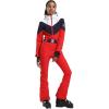 GSOU SNOW Ski Suit Women Snowsuit Slim One Piece Jumpsuit Snow Jackets Waterproof Winter Windproof Outdoor Sports Warm(Red)