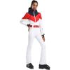 GSOU SNOW Ski Suit Women Snowsuit Slim One Piece Jumpsuit Snow Jackets Waterproof Winter Windproof Outdoor Sports Warm(White)