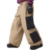 GSOU SNOW Womens Mens Baggy Snow Pants Cargo Snowboard Pants Ski Super Loose Sport Outdoor Insulation Waterproof(Khaki2)