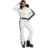 GSOU SNOW Womens Ski Suit One Piece Snowsuit Snowboard Slim Insulated Jumpsuit Jacket Waterproof Windproof for Outdoor Sports(Beige)